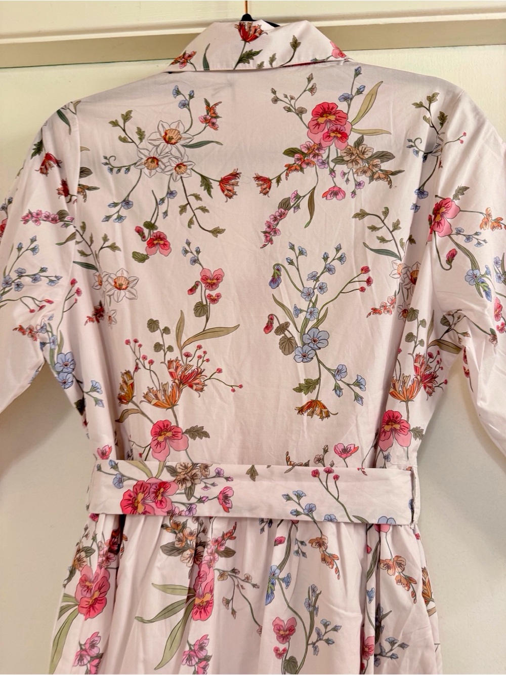 Hermoza / Francesca White Meadow Button-Front Midi Shirt Dress - Sz. M - NWT - Picture 7 of 15